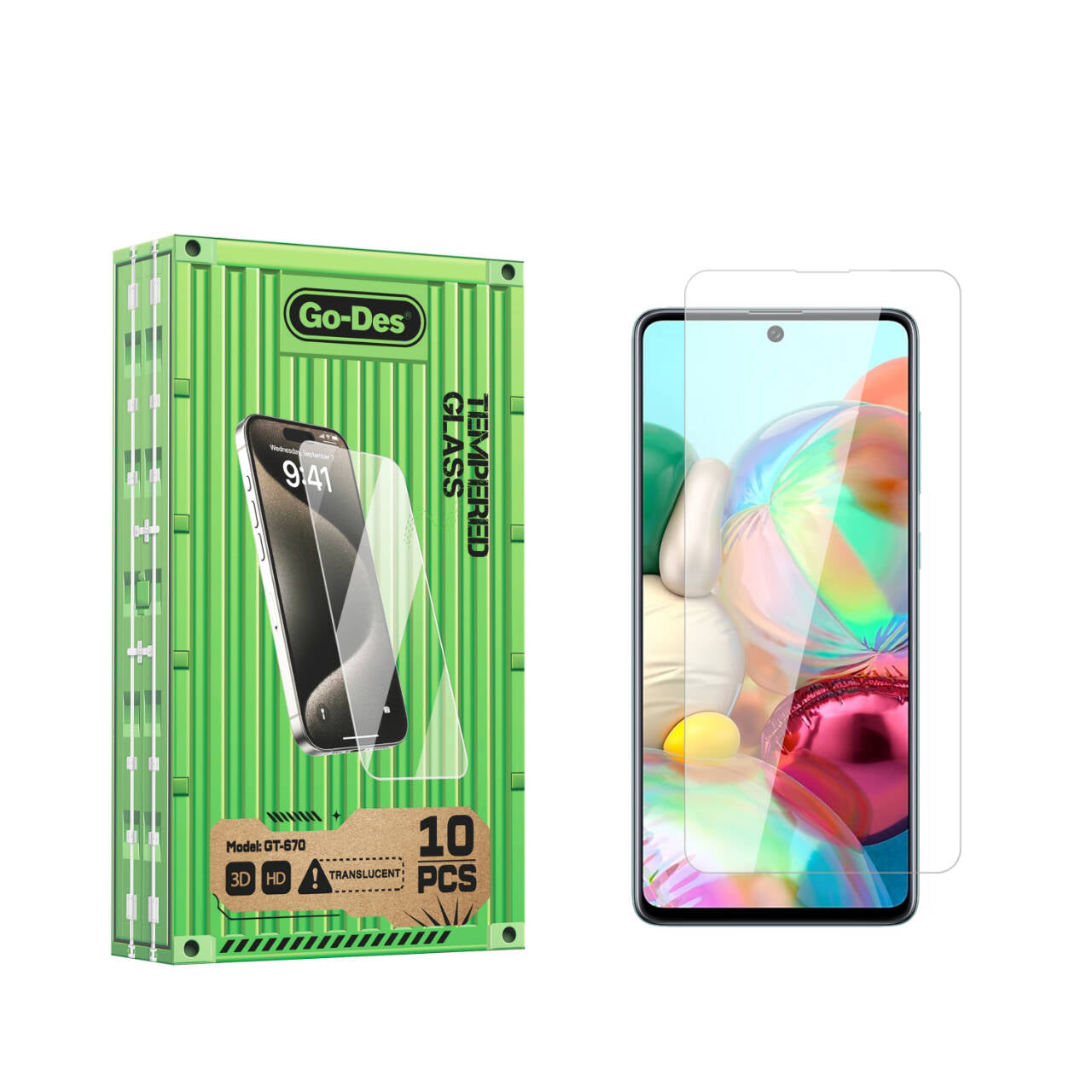 Go-Des Galaxy A71 Parmak İzi Bırakmayan 9H Oleofobik Bom Glass Ekran Koruyucu Go-Des Galaxy A71 Parmak İzi Bırakmayan 9H Oleofobik Bom Glass Ekran Koruyucu
